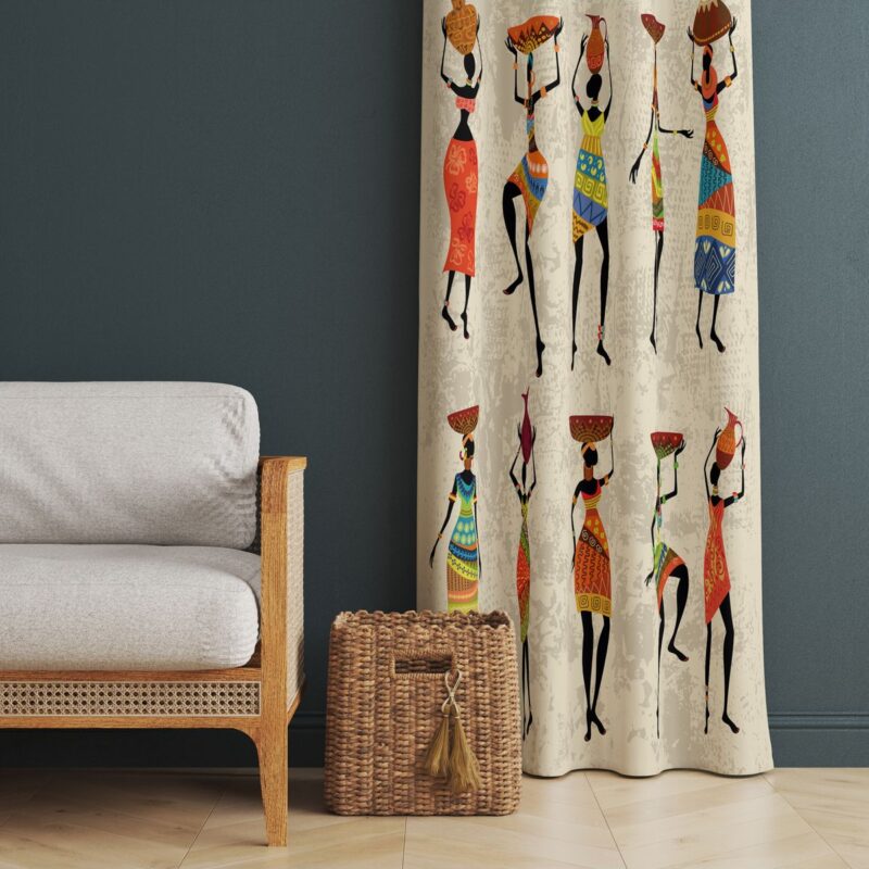 Özel Tasarım Dekoratif Fon Perde 140x260 CM Tek Kanat