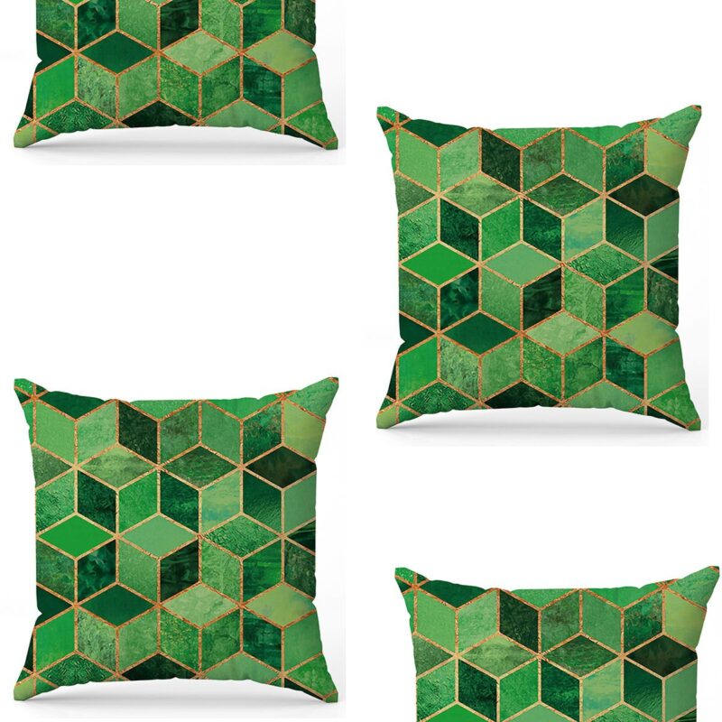 Özel Tasarım Çift Taraflı Dijital Baskı 4'lü Kırlent Kılıfı