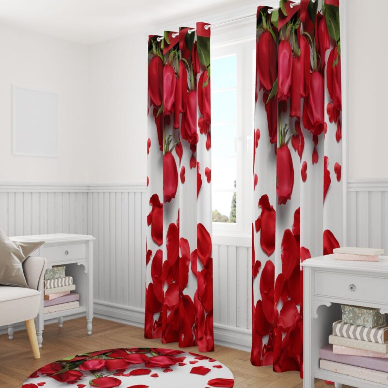 Özel Tasarım Dekoratif Fon Perde 140x260 CM Tek Kanat