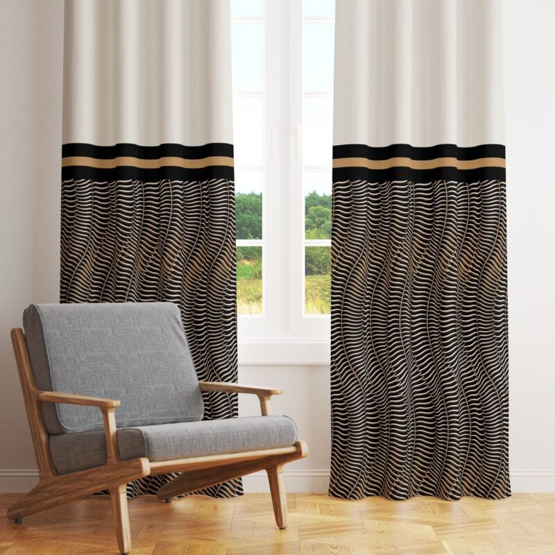 Özel Tasarım Dekoratif Fon Perde 140x260 CM Tek Kanat