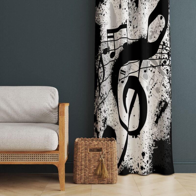 Özel Tasarım Dekoratif Fon Perde 140x260 CM Tek Kanat