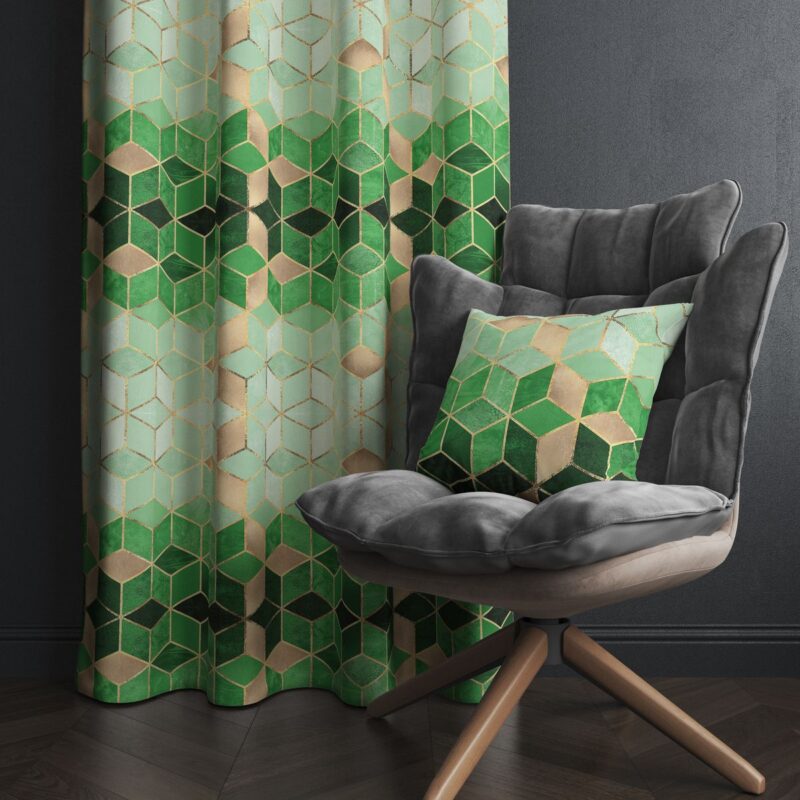 Özel Tasarım Dekoratif Fon Perde 140x260 CM Tek Kanat