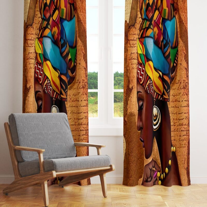 Özel Tasarım Dekoratif Fon Perde 140x260 CM Tek Kanat