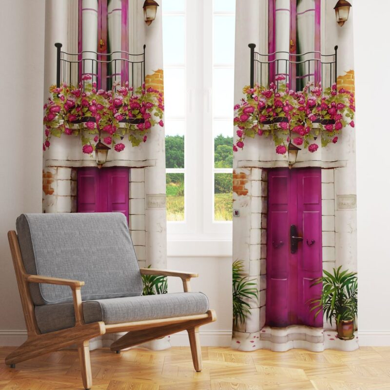 Özel Tasarım Dekoratif Fon Perde 140x260 CM Tek Kanat