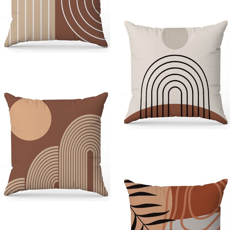 Özel Tasarım Çift Taraflı Dijital Baskı 4'lü Kırlent Kılıfı