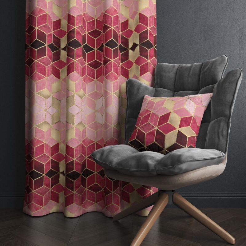 Özel Tasarım Dekoratif Fon Perde 140x260 CM Tek Kanat