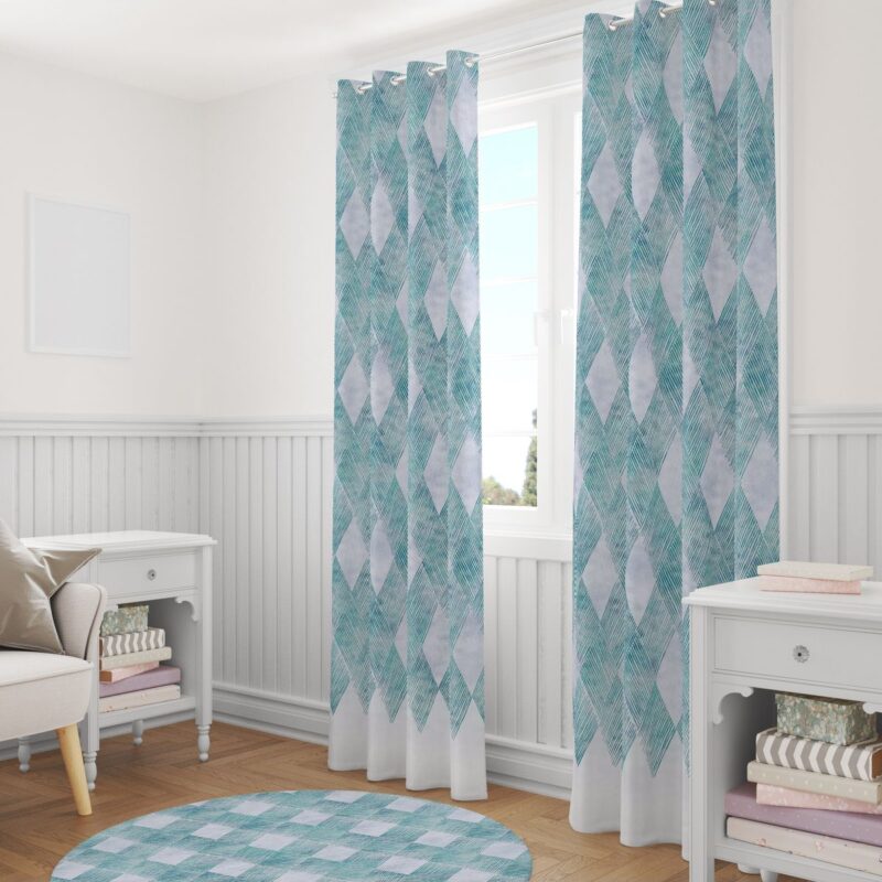 Özel Tasarım Dekoratif Fon Perde 140x260 CM Tek Kanat