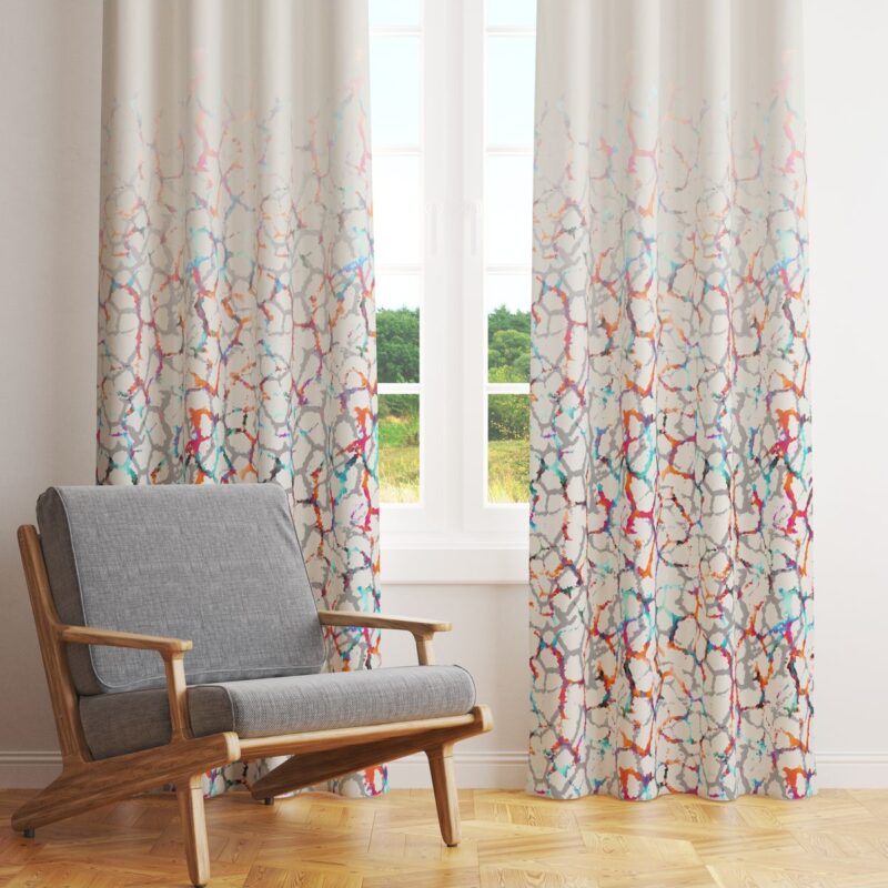 Özel Tasarım Dekoratif Fon Perde 140x260 CM Tek Kanat