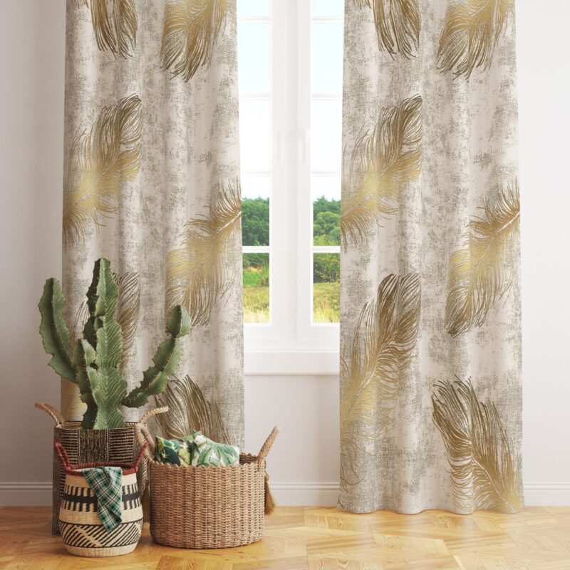 Özel Tasarım Dekoratif Fon Perde 140x260 CM Tek Kanat