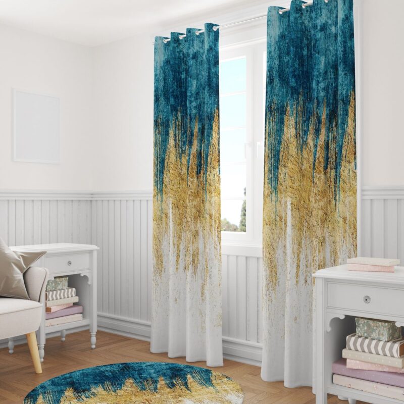 Özel Tasarım Dekoratif Fon Perde 140x260 CM Tek Kanat