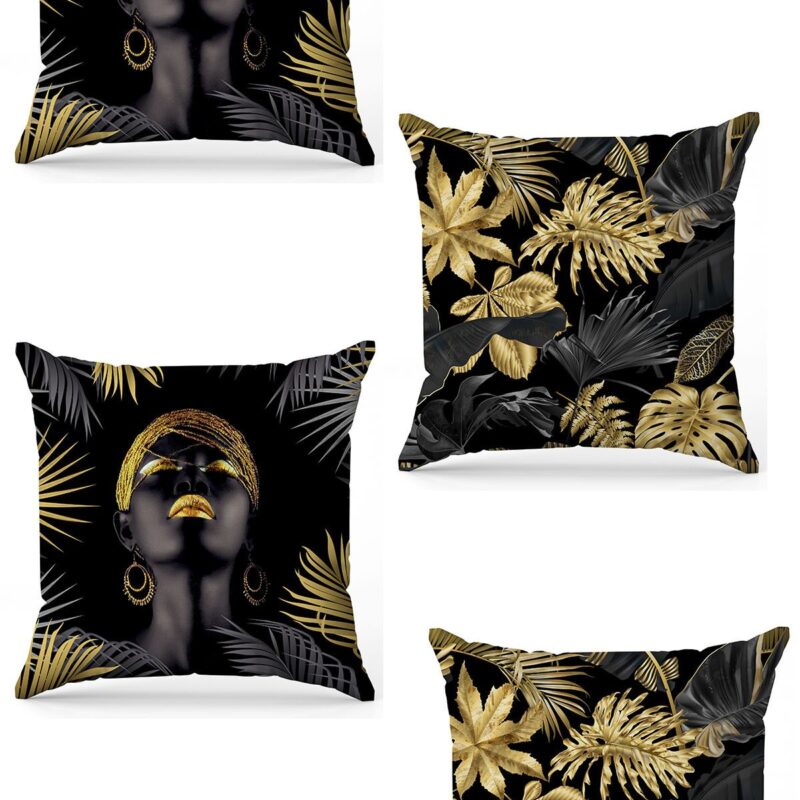 Özel Tasarım Çift Taraflı Dijital Baskı 4'lü Kırlent Kılıfı