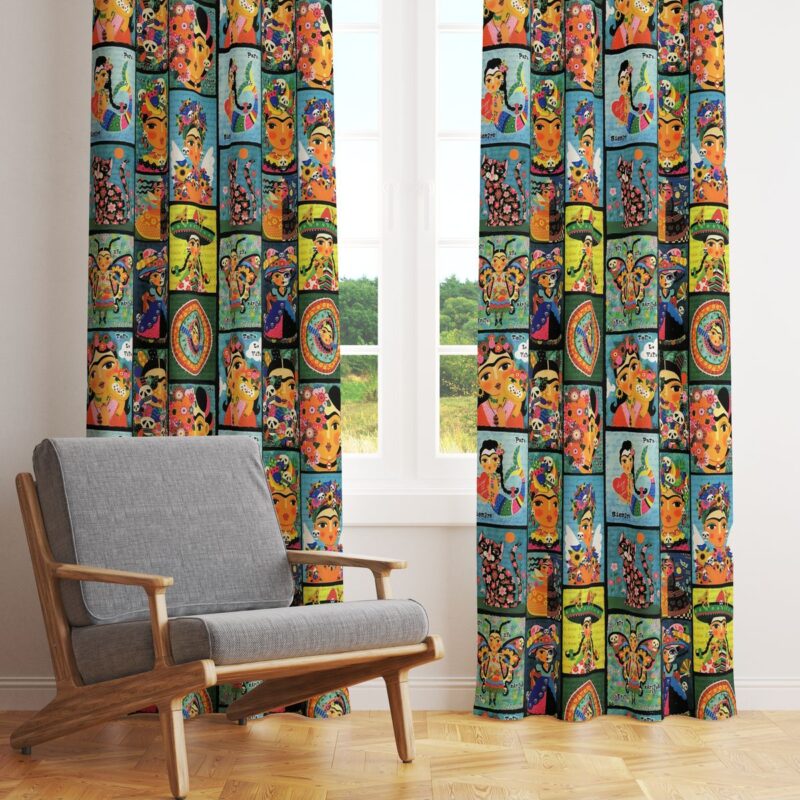 Özel Tasarım Dekoratif Fon Perde 140x260 CM Tek Kanat