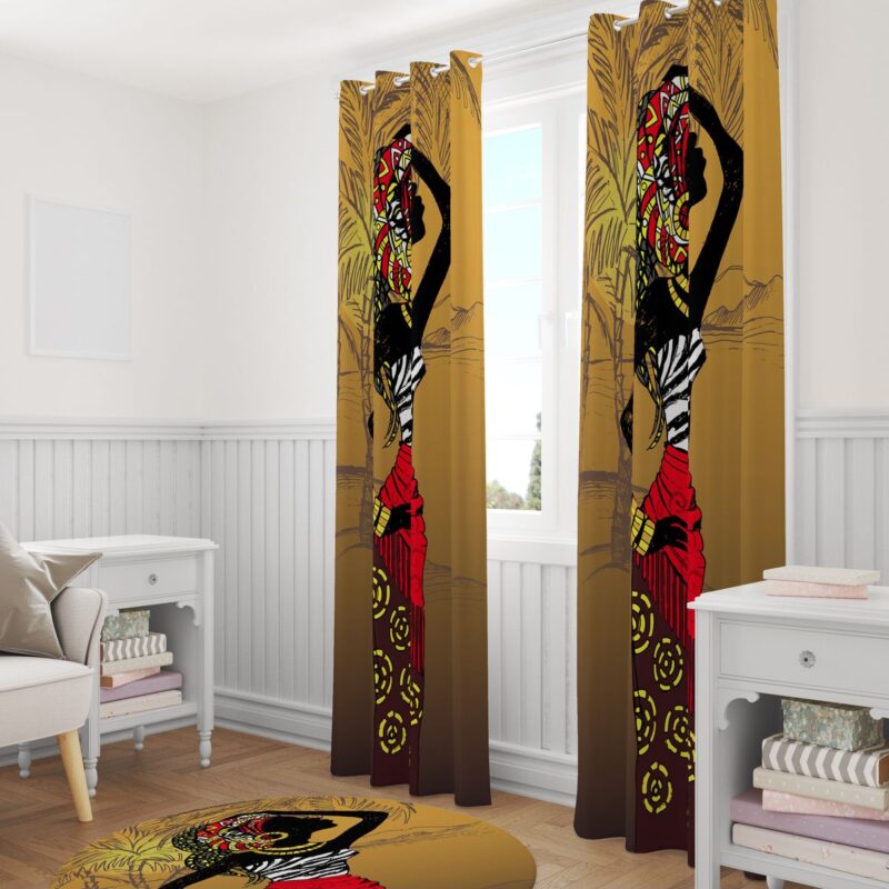 Özel Tasarım Dekoratif Fon Perde 140x260 CM Tek Kanat