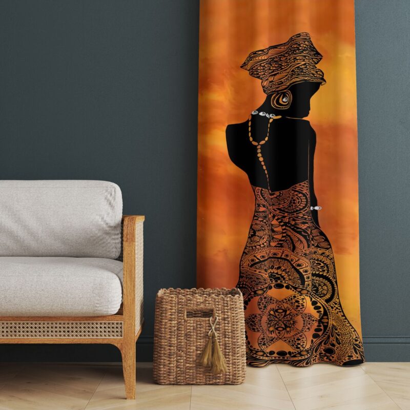 Özel Tasarım Dekoratif Fon Perde 140x260 CM Tek Kanat