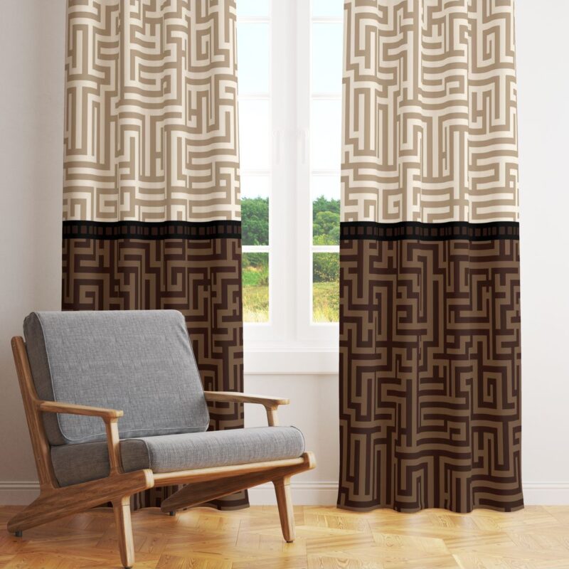 Özel Tasarım Dekoratif Fon Perde 140x260 CM Tek Kanat