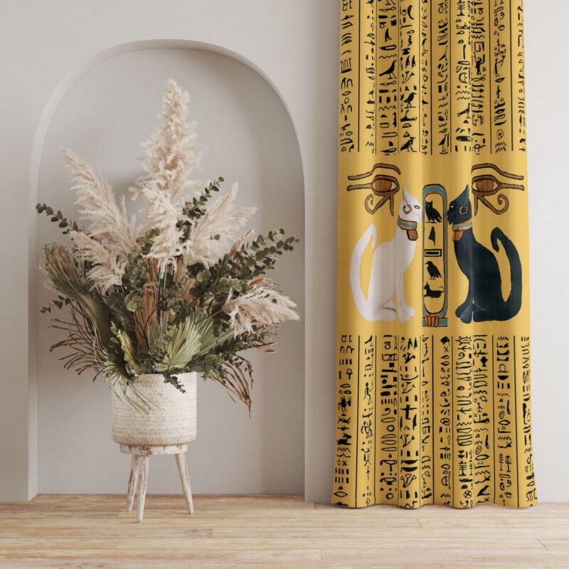 Özel Tasarım Dekoratif Fon Perde 140x260 CM Tek Kanat