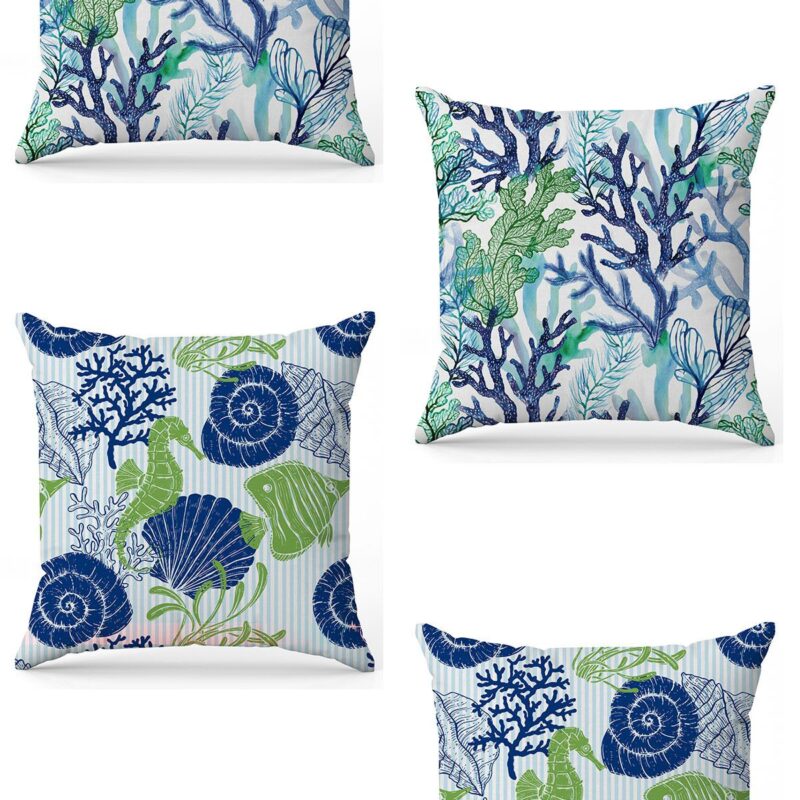 Özel Tasarım Çift Taraflı Dijital Baskı 4'lü Kırlent Kılıfı