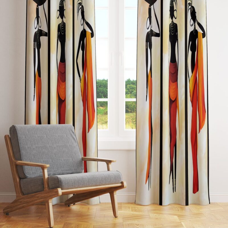 Özel Tasarım Dekoratif Fon Perde 140x260 CM Tek Kanat