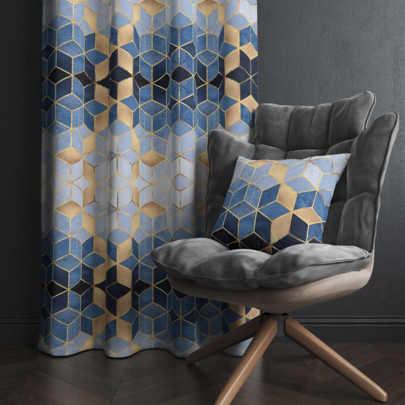 Özel Tasarım Dekoratif Fon Perde 140x260 CM Tek Kanat