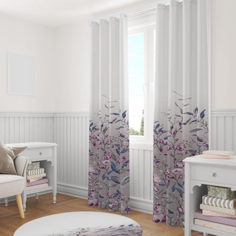 Özel Tasarım Dekoratif Fon Perde 140x260 CM Tek Kanat