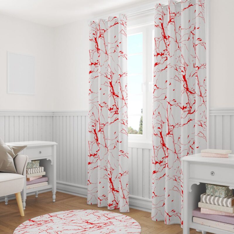 Özel Tasarım Dekoratif Fon Perde 140x260 CM Tek Kanat