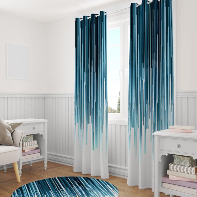 Özel Tasarım Dekoratif Fon Perde 140x260 CM Tek Kanat