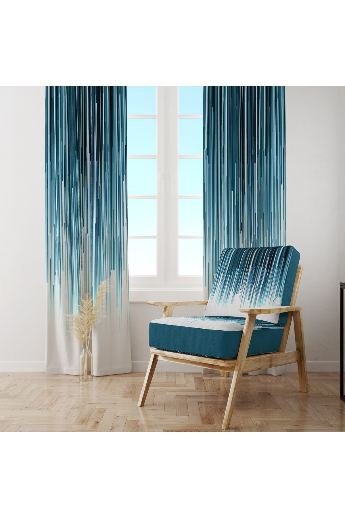 Özel Tasarım Dekoratif Fon Perde 140x260 CM Tek Kanat - Görsel 5