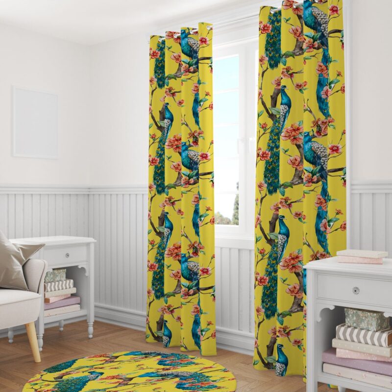 Özel Tasarım Dekoratif Fon Perde 140x260 CM Tek Kanat