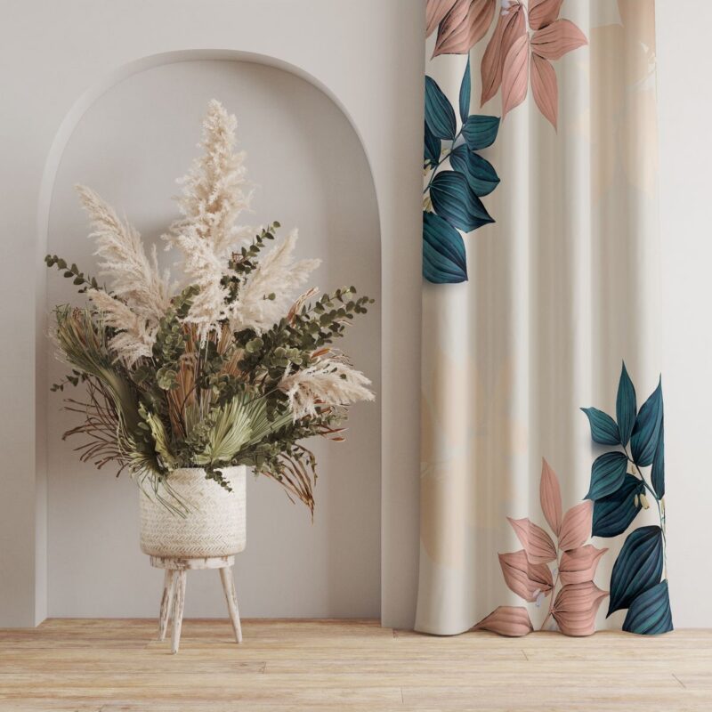 Özel Tasarım Dekoratif Fon Perde 140x260 CM Tek Kanat