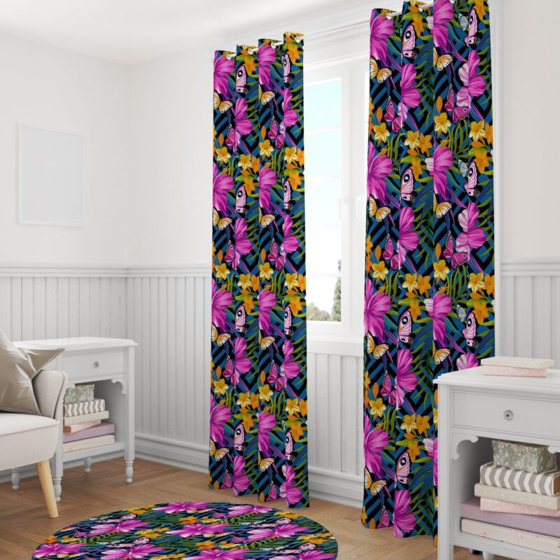 Özel Tasarım Dekoratif Fon Perde 140x260 CM Tek Kanat