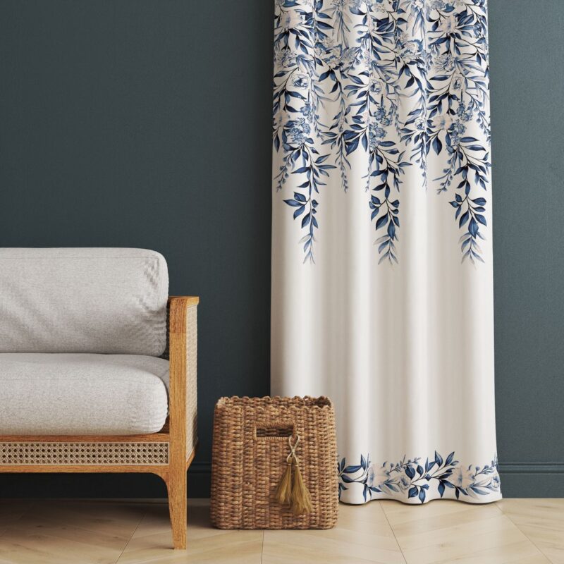 Özel Tasarım Dekoratif Fon Perde 140x260 CM Tek Kanat