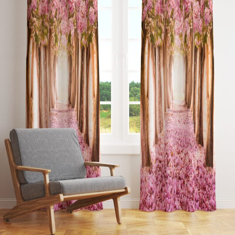 Özel Tasarım Dekoratif Fon Perde 140x260 CM Tek Kanat