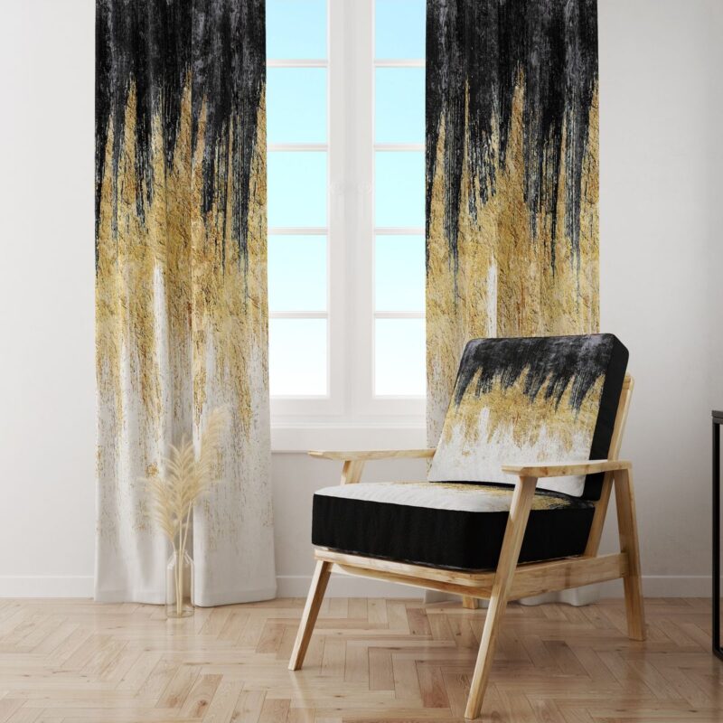 Özel Tasarım Dekoratif Fon Perde 140x260 CM Tek Kanat