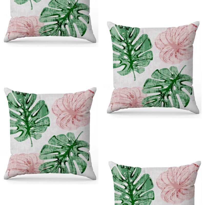 Özel Tasarım Çift Taraflı Dijital Baskı 4'lü Kırlent Kılıfı