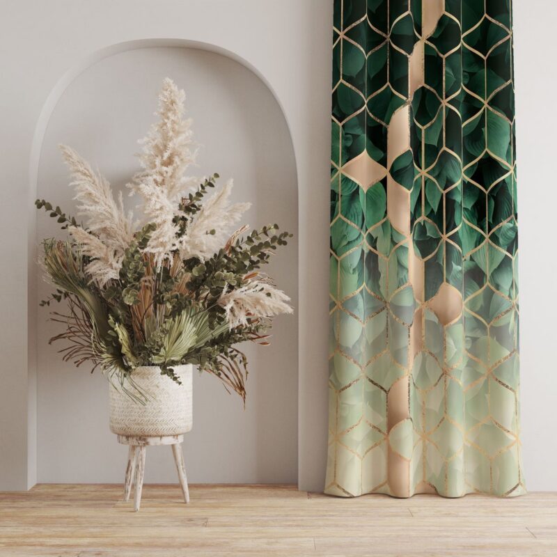 Özel Tasarım Dekoratif Fon Perde 140x260 CM Tek Kanat