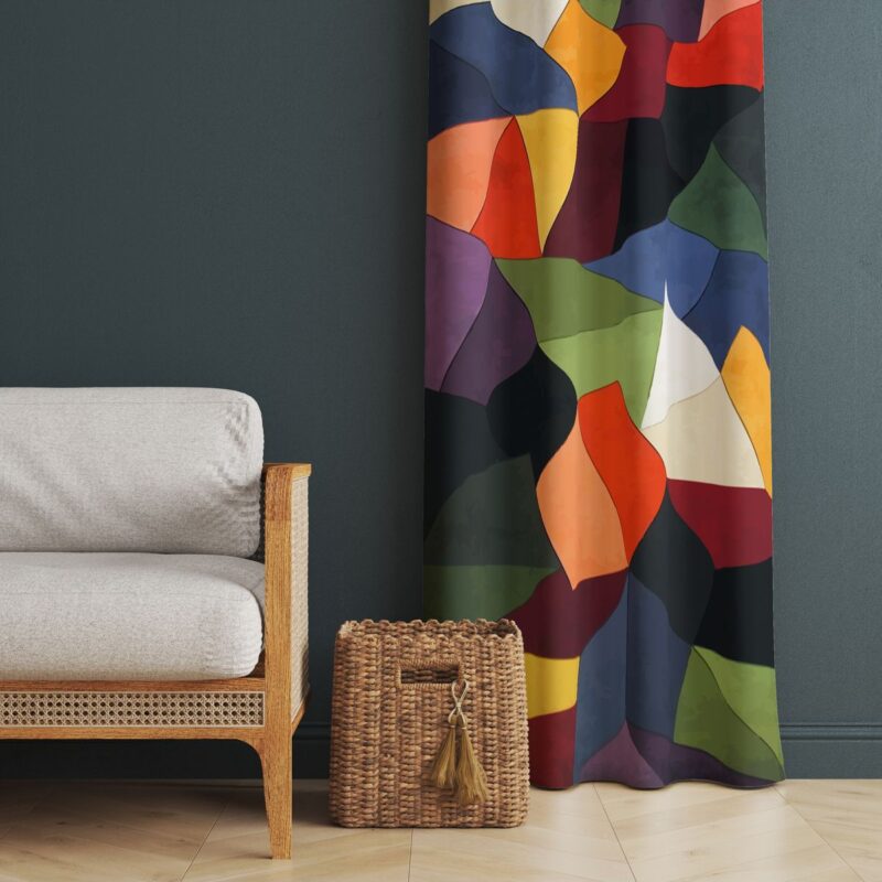 Özel Tasarım Dekoratif Fon Perde 140x260 CM Tek Kanat