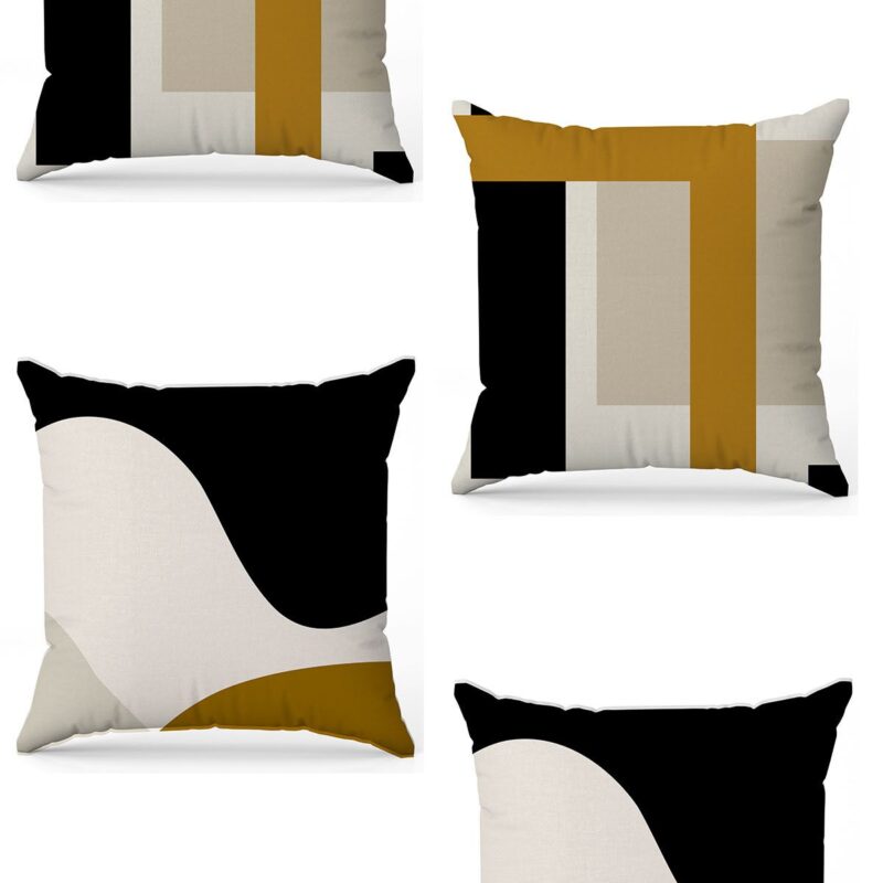 Özel Tasarım Çift Taraflı Dijital Baskı 4'lü Kırlent Kılıfı