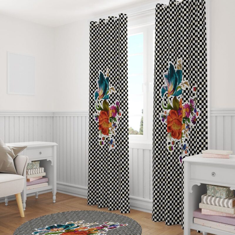 Özel Tasarım Dekoratif Fon Perde 140x260 CM Tek Kanat