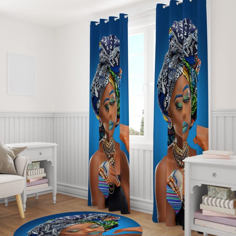 Özel Tasarım Dekoratif Fon Perde 140x260 CM Tek Kanat