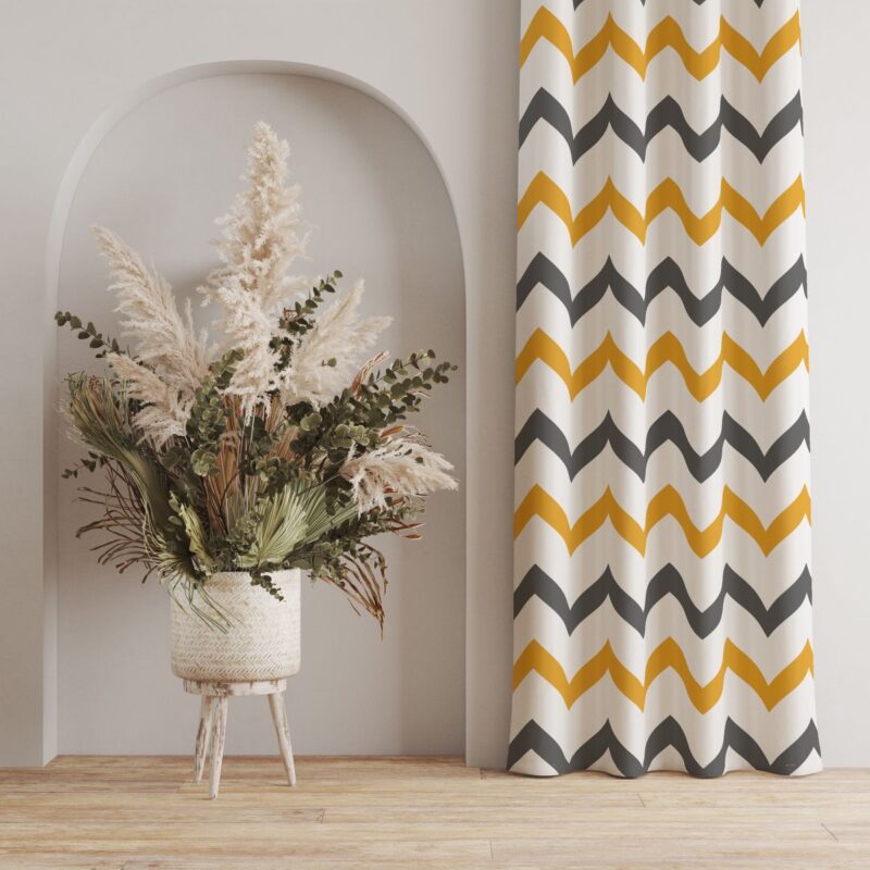 Özel Tasarım Dekoratif Fon Perde 140x260 CM Tek Kanat