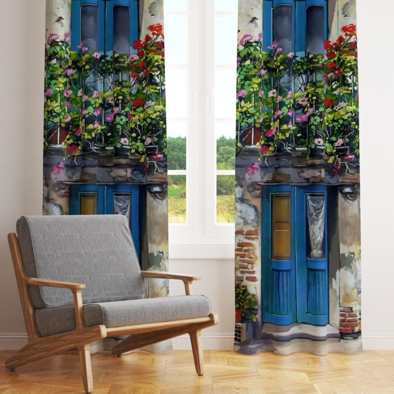 Özel Tasarım Dekoratif Fon Perde 140x260 CM Tek Kanat