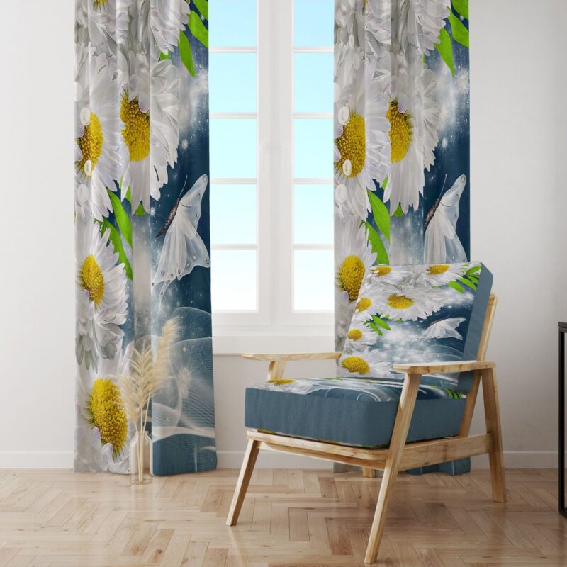 Özel Tasarım Dekoratif Fon Perde 140x260 CM Tek Kanat