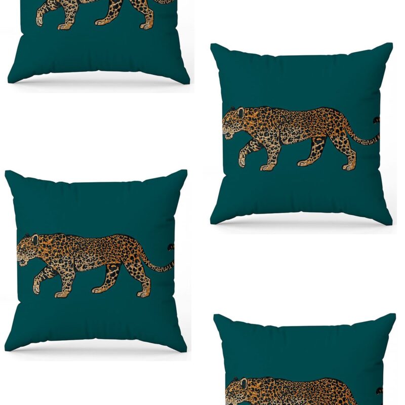 Özel Tasarım Çift Taraflı Dijital Baskı 4'lü Kırlent Kılıfı