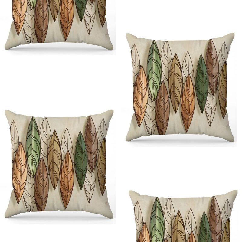 Özel Tasarım Çift Taraflı Dijital Baskı 4'lü Kırlent Kılıfı