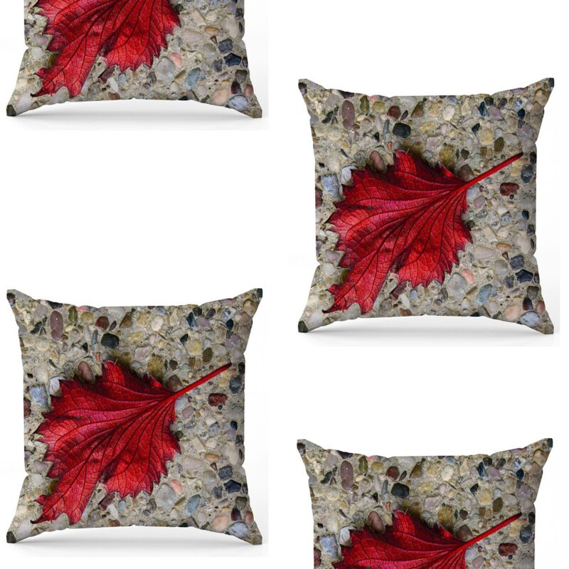 Özel Tasarım Çift Taraflı Dijital Baskı 4'lü Kırlent Kılıfı