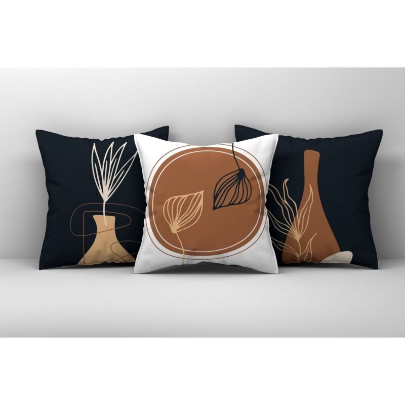 Özel Tasarım 5'lü Çift Taraf Baskılı Premium Kırlent Kılıfı