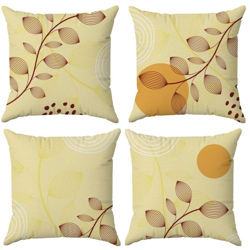 Özel Tasarım Çift Taraflı Dijital Baskı 4'lü Kırlent Kılıfı