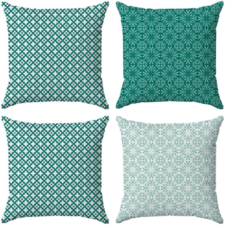 Özel Tasarım Çift Taraflı Dijital Baskı 4'lü Kırlent Kılıfı