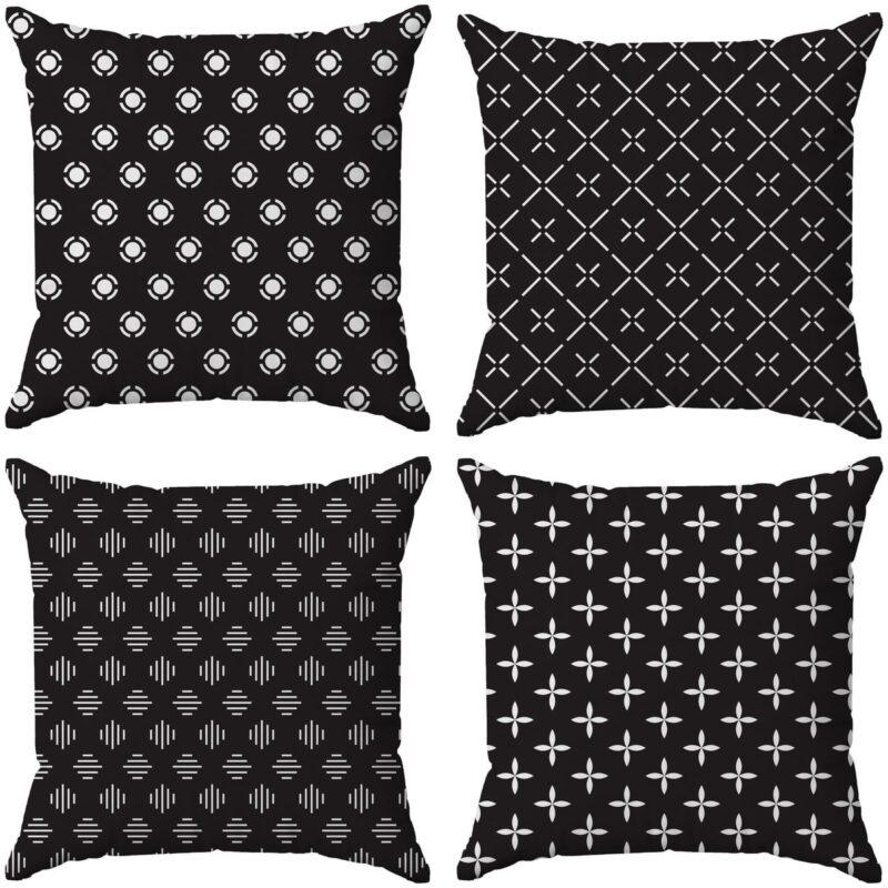 Özel Tasarım Çift Taraflı Dijital Baskı 4'lü Kırlent Kılıfı