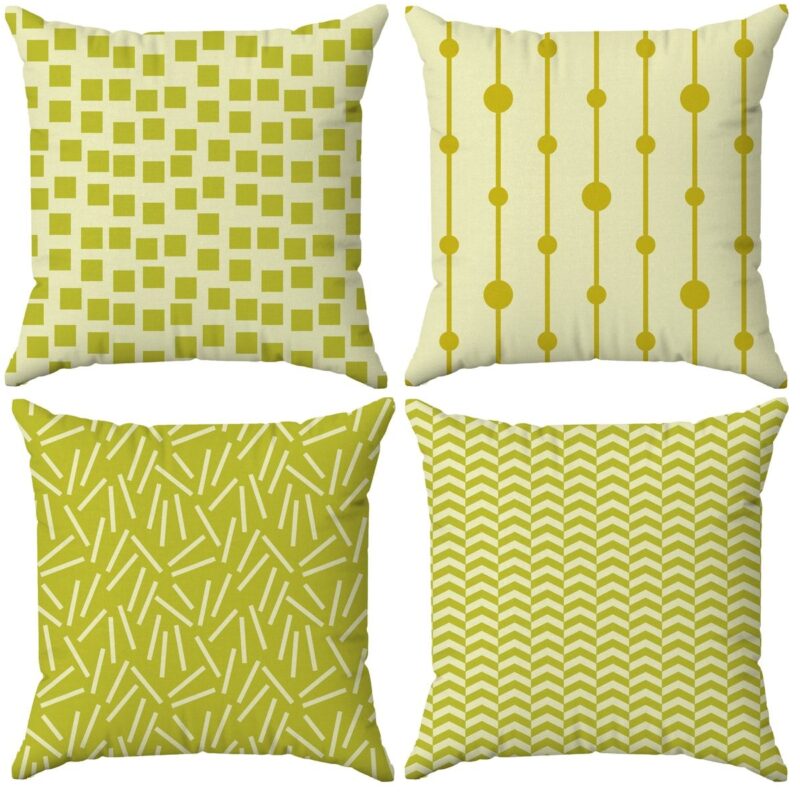 Özel Tasarım Çift Taraflı Dijital Baskı 4'lü Kırlent Kılıfı